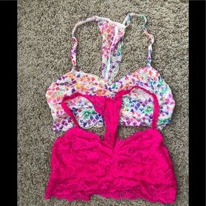 2 bralettes from PINK